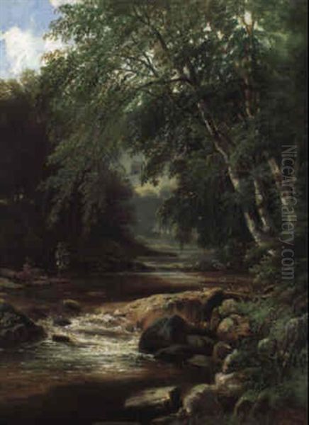 Zu Wildbad Oil Painting by Pieter Francis Peters