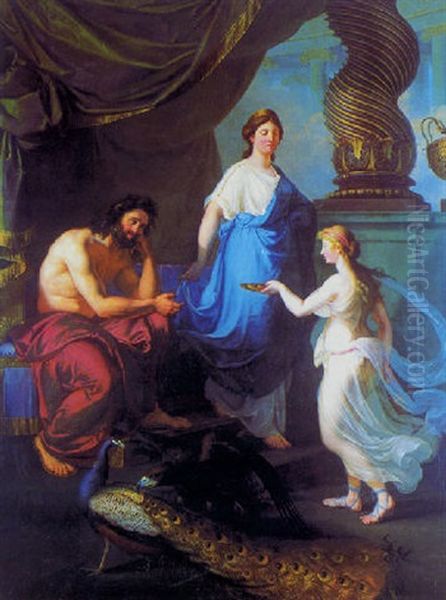 Jupiter Et Junon Oil Painting by Wenceslas Peters