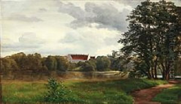 Studie Fra Gisselfelt Oil Painting by Edvard Frederik Petersen