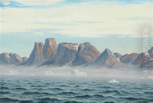 Kap Farvel Oil Painting by Emanuel A. Petersen