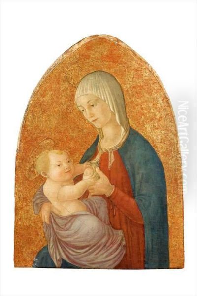 Madonna Col Bimbo Oil Painting by Boccati Familiare Del