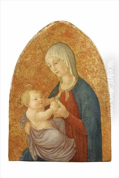 Madonna Col Bambino Oil Painting by Boccati Familiare Del