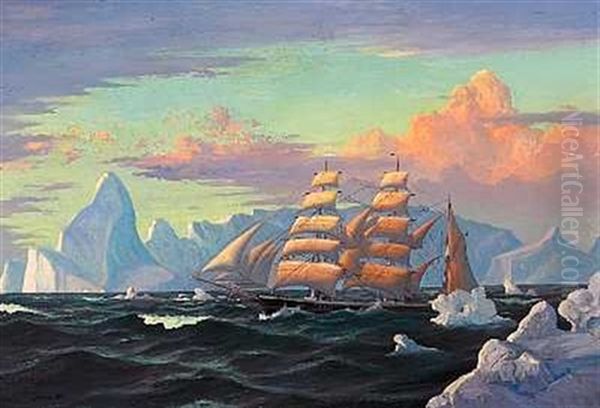 Parti Fra Gronland Med Sejlskibet "thorvaldsen" by Emanuel A. Petersen