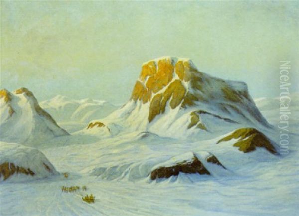 Nordgronlandsk Slaedevej by Emanuel A. Petersen