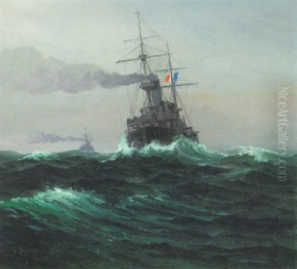 Den Franske Flade I Biscayen by Emanuel A. Petersen