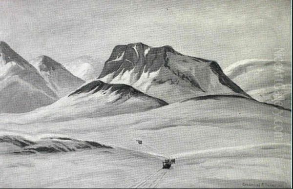 Sla3edekorsel  I Majarsuak, Gronland Oil Painting by Emanuel A. Petersen