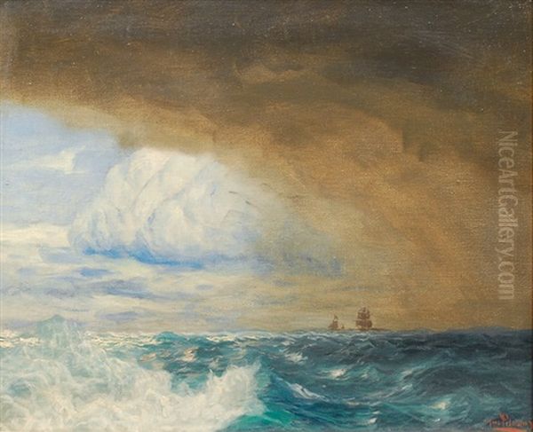 Stormy Weather Oil Painting by Hans von Petersen