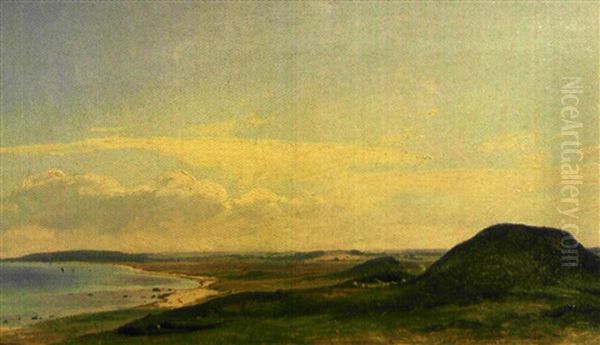 Vue De Hestbjerg Vers Hornbaek Oil Painting by Vilhelm Peter Carl Petersen