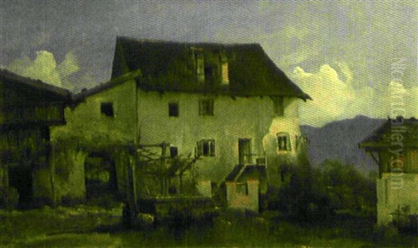 Merano Dans Le Sud Du Tyrol Oil Painting by Vilhelm Peter Carl Petersen