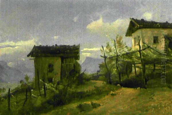 Merano Dans Le Sur Du Tyrol Oil Painting by Vilhelm Peter Carl Petersen