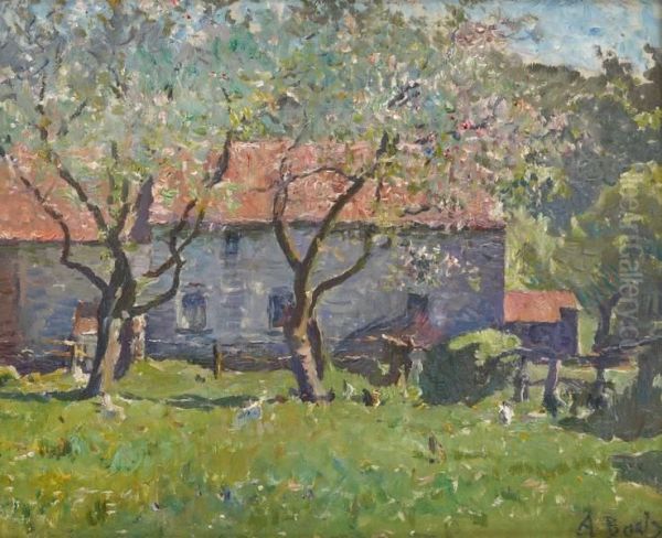 Chaumiere Au Printemps Oil Painting by Anna Boch