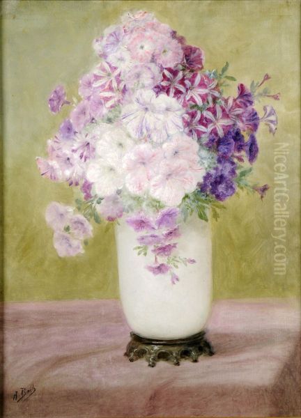 Lavateres Dans Un Vase Oil Painting by Anna Boch