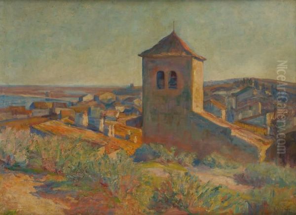 L'eglise Du Village Oil Painting by Eugene Boch