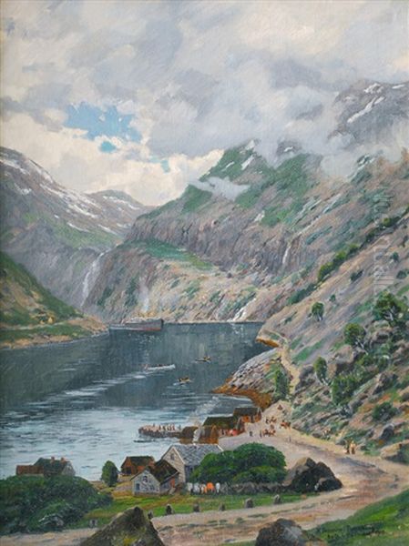 Geiranger Fjord by Heinrich Petersen-Flensburg