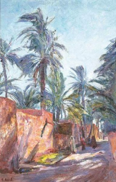 Dans L'oasis, Biskra, Algerie (ca. 1908-1910) Oil Painting by Eugene Boch