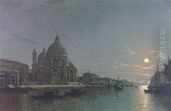 Santa Maria Della Salute, Venice Oil Painting by Henry Pether