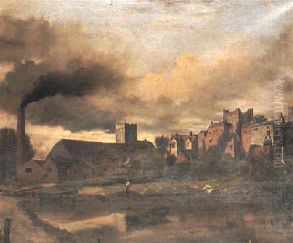 Guildford, St. Mary's Oil Painting by Henry Pether