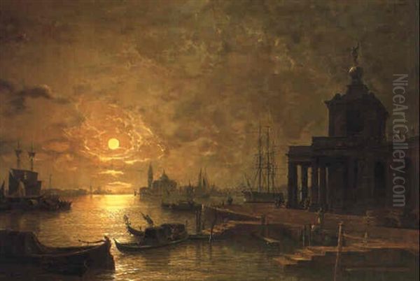 San Giorgio Maggiore And The Campanile, Venice Oil Painting by Henry Pether