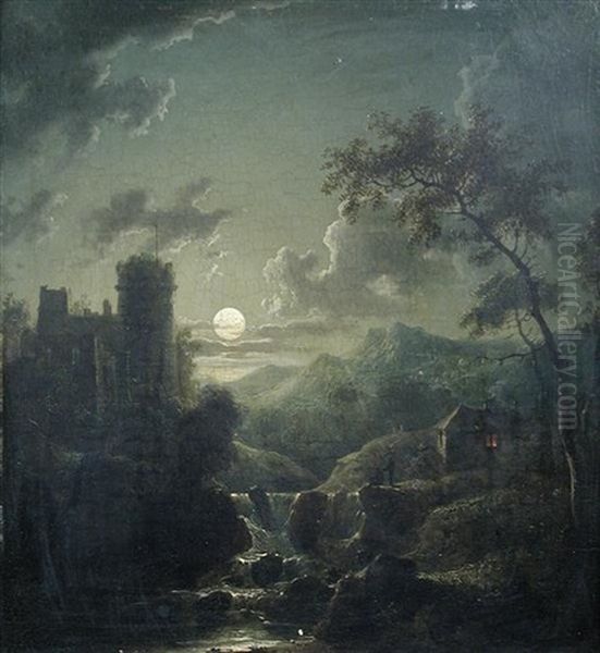 Moonlight Scene Oil Painting by Sebastian Pether