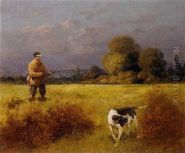 Out Hunting Oil Painting by Eugene Petit