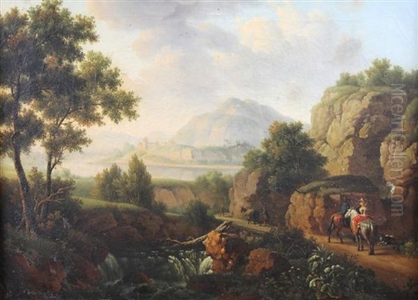 Paysage Anime Oil Painting by Pierre Joseph Petit