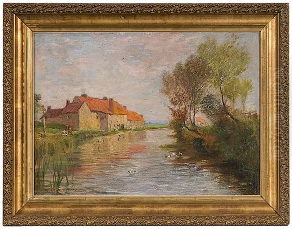 Landscape Oil Painting by Edmond Marie Petitjean