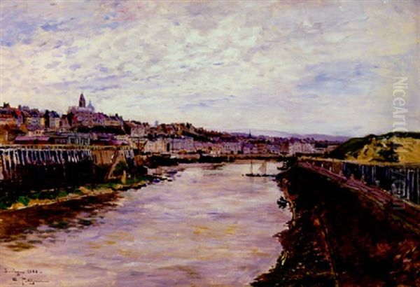 Boulogne Oil Painting by Edmond Marie Petitjean