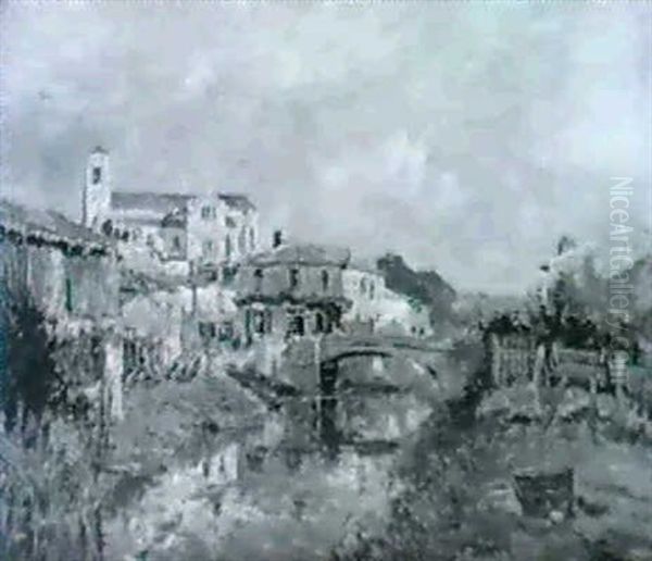 Talmont, En Vendee Oil Painting by Edmond Marie Petitjean