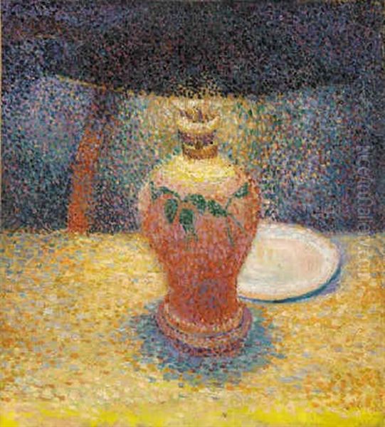 La Lampe Oil Painting by Hippolyte Petitjean