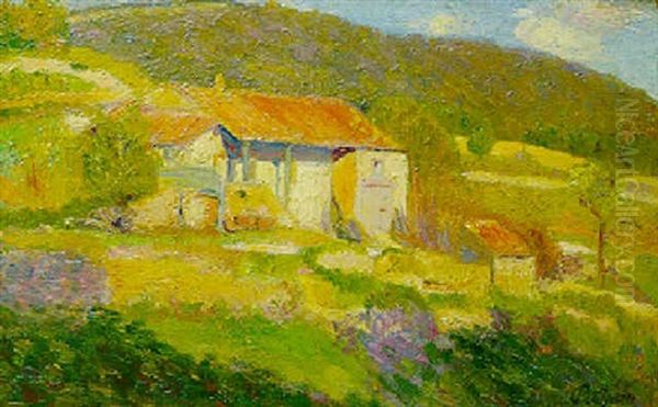 Paysage Rural Oil Painting by Hippolyte Petitjean