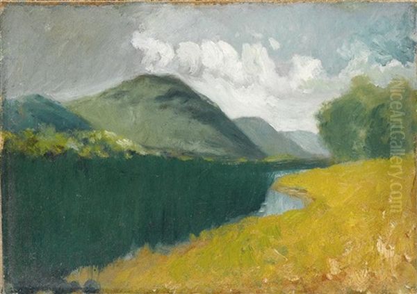 Study For Harper's Ferry West Virginia Oil Painting by John Frederick Peto