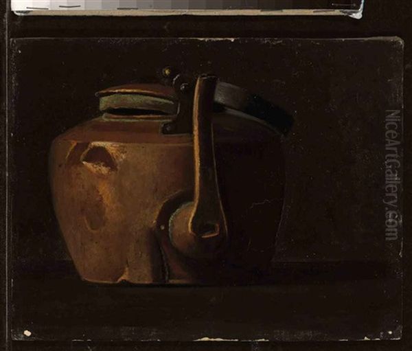 Tea Kettle Oil Painting by John Frederick Peto