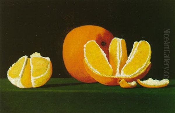 Oranges Oil Painting by John Frederick Peto