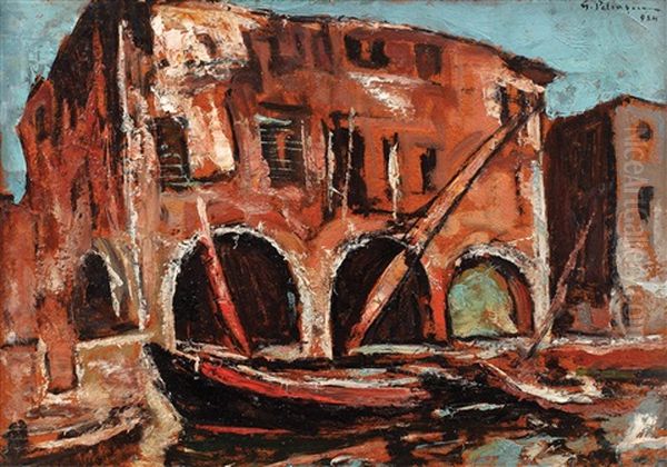 Chioggia Oil Painting by Gheorghe Petrascu