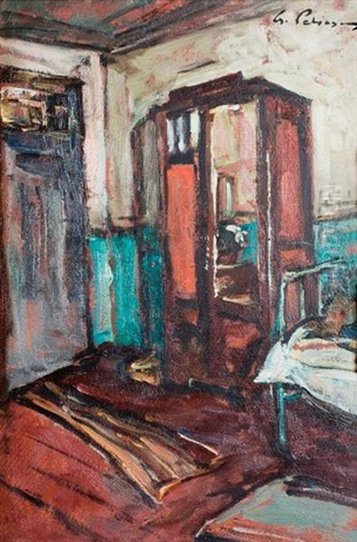 Interieur De Chambre Oil Painting by Gheorghe Petrascu