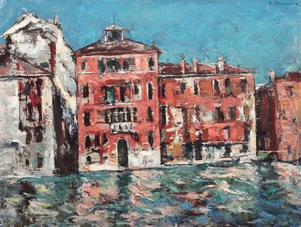 Venice Oil Painting by Gheorghe Petrascu