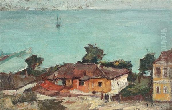 Case La Constanta Oil Painting by Gheorghe Petrascu