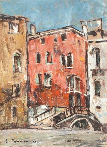 To The Molibieri Palace, Venice Oil Painting by Gheorghe Petrascu