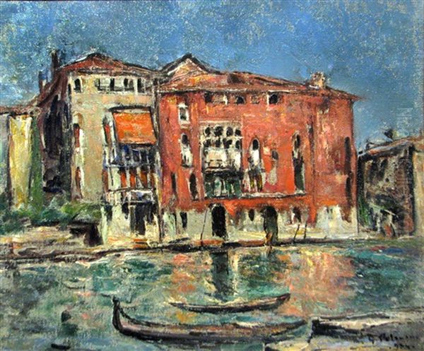 Venice Oil Painting by Gheorghe Petrascu