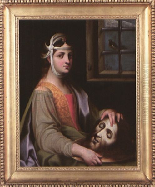 Salome Avec La Tete De Saint Jean-baptiste Oil Painting by Astolfo Petrazzi