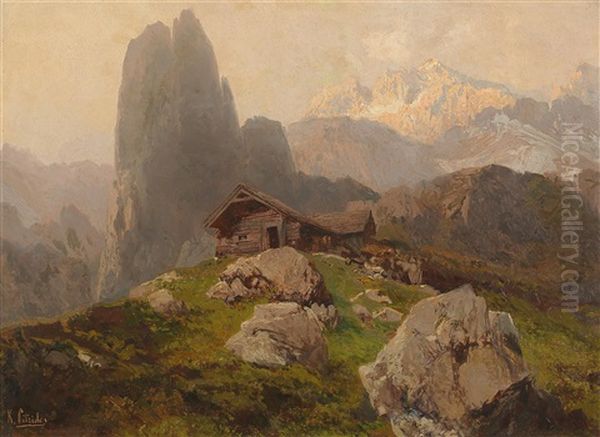 High Alps Oil Painting by Konrad Petrides