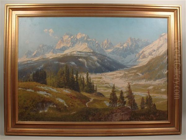 Osttirol, Mittagstal Oil Painting by Konrad Petrides