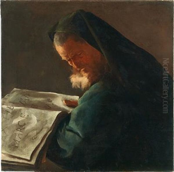 Saint Mark Oil Painting by Giuseppe Antonio Petrini