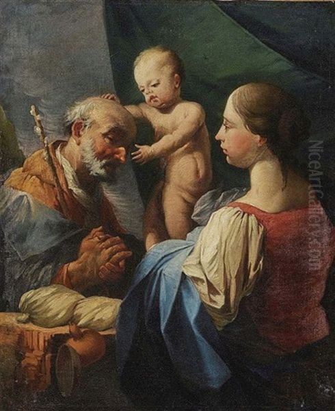 The Holy Family Oil Painting by Giuseppe Antonio Petrini