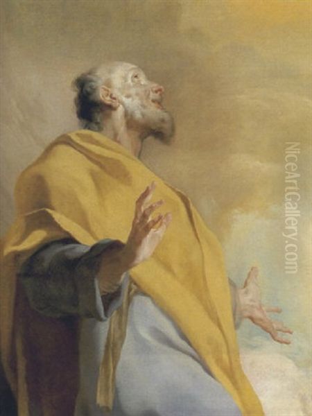 Der Heilige Petrus (?) Oil Painting by Giuseppe Antonio Petrini