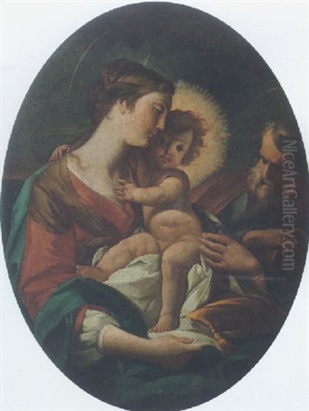 The Holy Family Oil Painting by Giuseppe Antonio Petrini