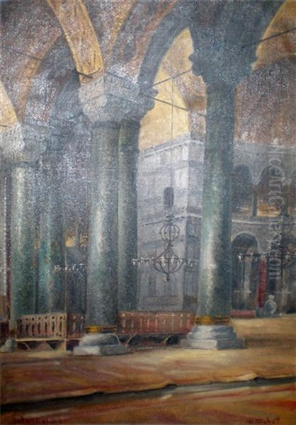 Ayasofya Oil Painting by Wladimir Petroff