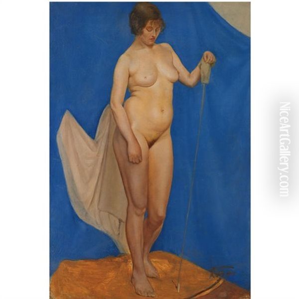 Nude Oil Painting by Kuz'ma Sergeevich Petrov-Vodkin