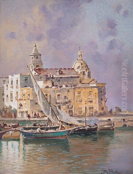 Pozzuoli Oil Painting by Salvatore Petruolo