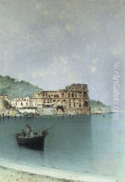 Palazzo Donn'anna, Napoli Oil Painting by Salvatore Petruolo